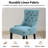Berenis Tufted Linen Upholstered Elegant Dinning Chair-551275072-551275074