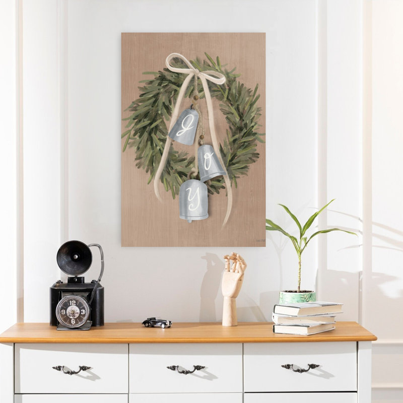 Joy Bells, art contemporain rustique, H 24 po x l 16 po