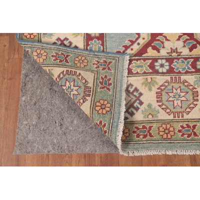 Light Blue Kazak Oriental Area Rug 10
