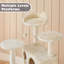 Multilevel Cat Tree Condo with Scratching Posts-176362123