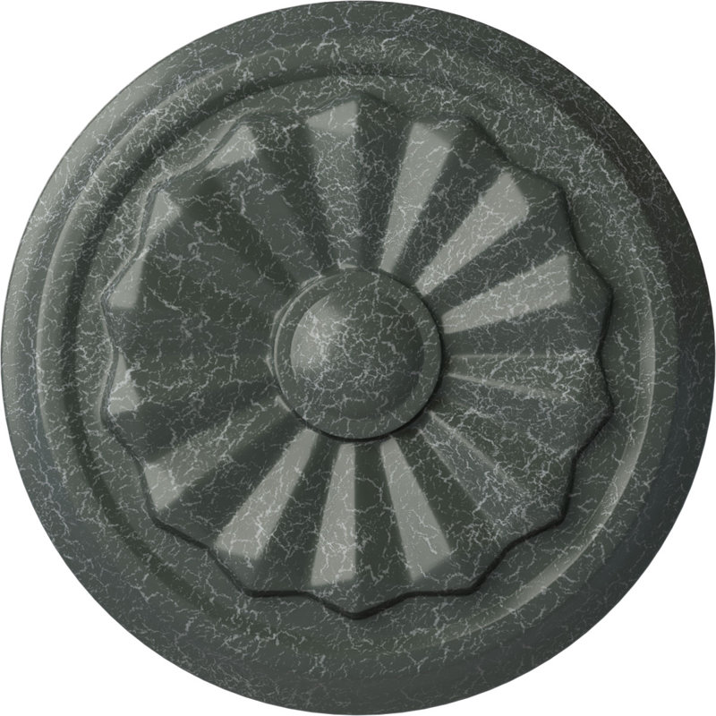 Médaillon de plafond Endurathane Olivia, 7 7/8 po x P 1 1/8 po (convient aux auvents jusqu'à 3 1/2 po)