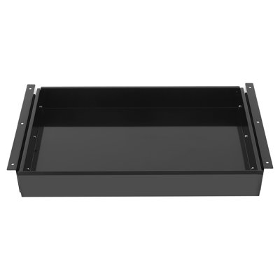 Under Desk Mounted Sliding Pull-Out Drawer Storage Organizer