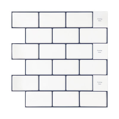 10Pcs Peel and Stick 1.2mm Backsplash Tiles