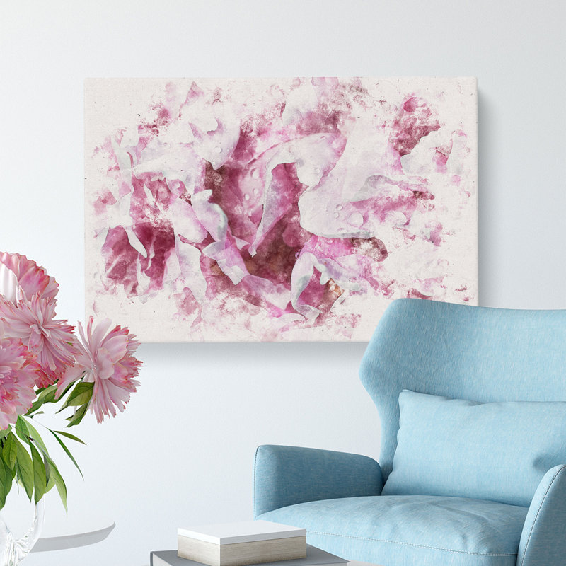 Beautiful Pink Carnation Petals - Wrapped Canvas, 50cm H x 76cm W x 3cm D