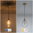 1-light Modern Hammered Tear-drop Glass Pendant Light-398678737