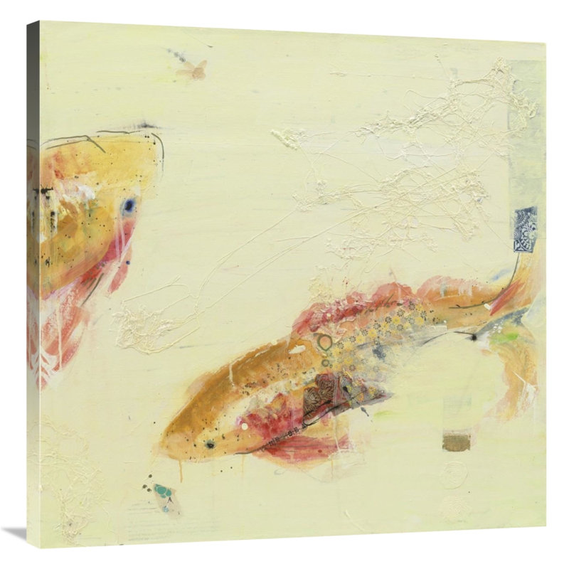 " Fish ", 36" H x 36" W x 1.5" D, Wrapped Canvas