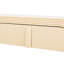 Console abricot crème avec base stable et tiroirs rainurés, couleur