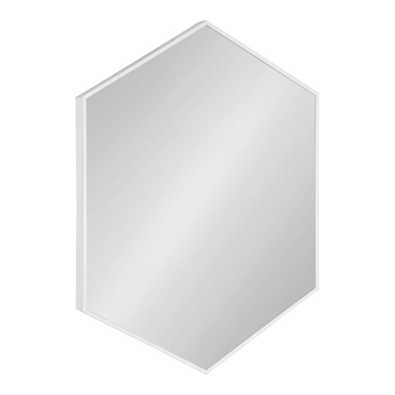 Miroir décoratif Logsdon, Blanc, 30,98 po x 22,05 po