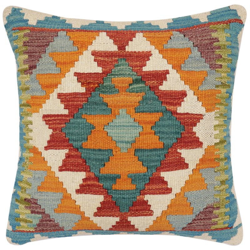 Housse et insert de coussin carré 100% laine Dent