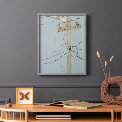 Wires V, reproduction encadrée en bois massif