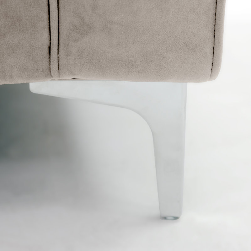 Georgio Velvet Armchair, Mink