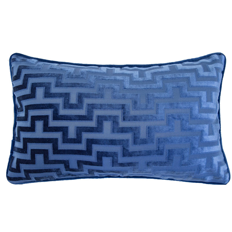 Keaya Silk Outdoor Rectangular Pillow Cover & Insert, Indigo