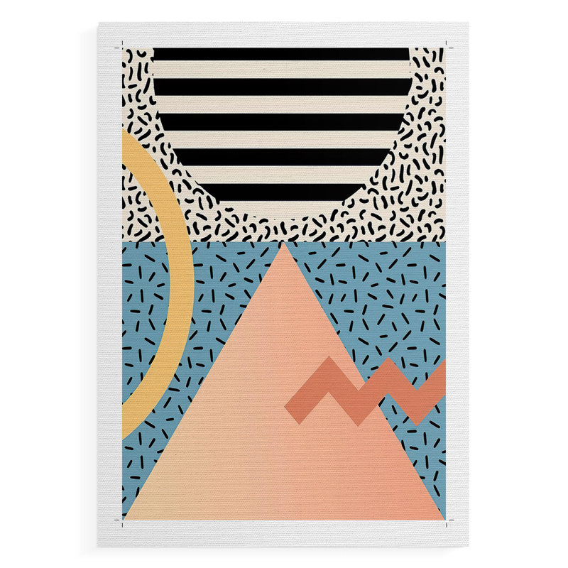 Modern Memphis I -Canvas Print Only - NOT FRAMED