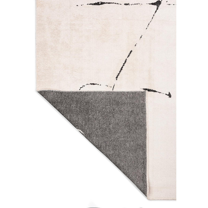 Mid Century Modern Abstract Opart Rug, Rectangle 6'7" x 8'3"