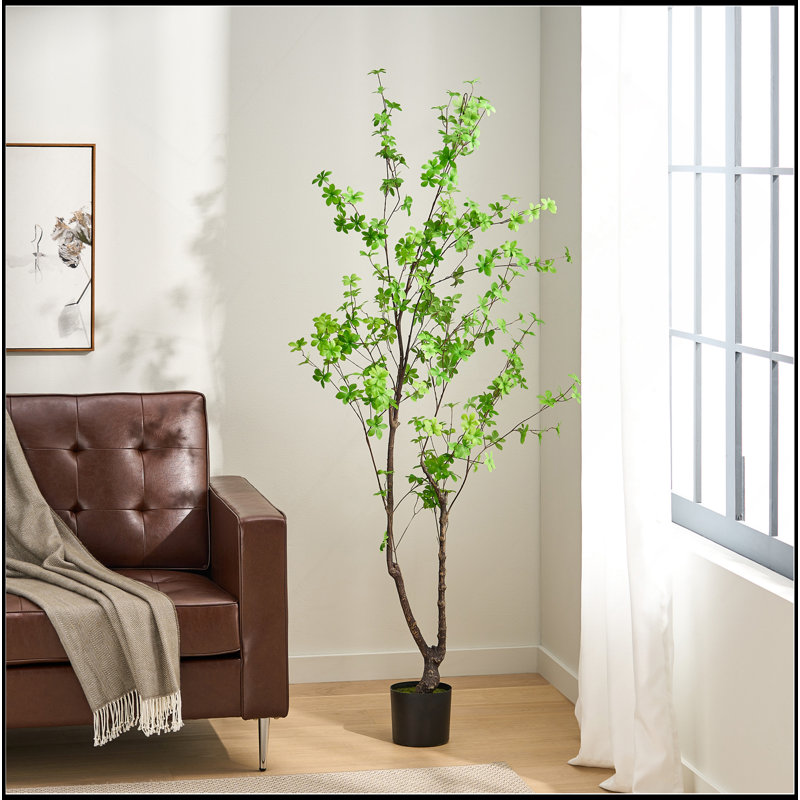 180CM ARTIFICIAL DISC LEAF TREE, 70.9" H x 35.4" W x35.4" D