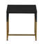 Table d'appoint carrée en bois et métal Lariesha-1371811368