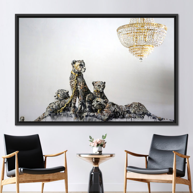 Print on Canvas, Black Floater Framed, 100 cm H x 235 cm W