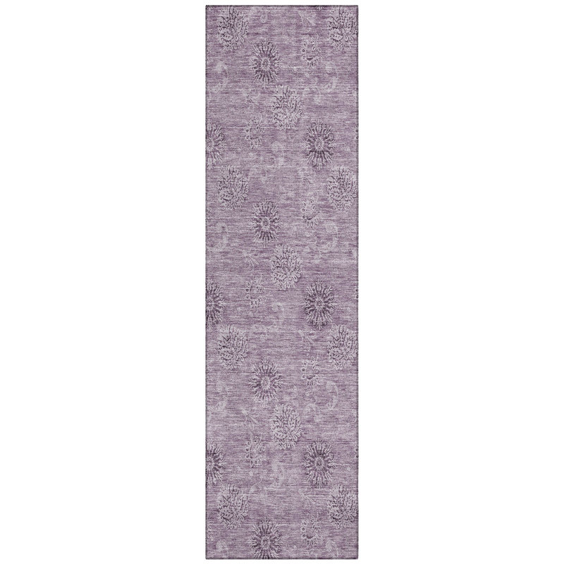 Leis Floral Indoor / Outdoor Rug, Runner 2'3" x 7'6"