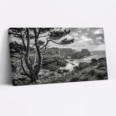 Art mural sur toile noir et blanc