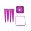 Tabouret à hauteur de comptoir 24 po, ensemble de 2 tabourets de bar en métal sans dossier, non empilable, amovible et facile à assembler, conception peu encombrante pour îlot de cuisine / bar / café / salle à manger (mauve)-129691469-129691468-129691467