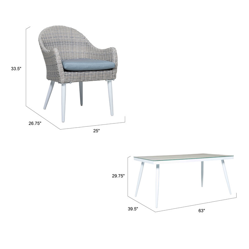 Allux 7-piece Dining Table Set