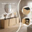 Armoire de rangement moderne avec coins arrondis, comptoir en marbre bicolore et tablettes intégrées réglables-496263844