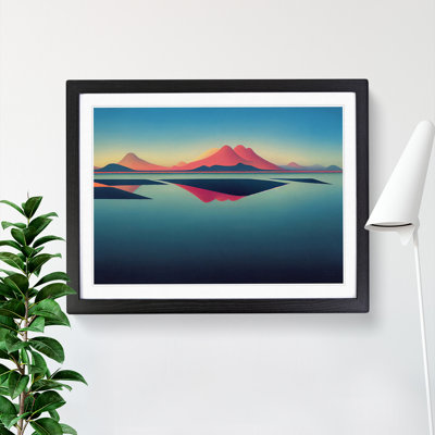 XH1022-6140X Modern Mountain Lake Vol.3 1 Piece Single Picture Frame Wall Art