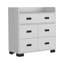 Commode Alyn, quatre pieds, quatre tiroirs, un double tiroir, plateau supérieur