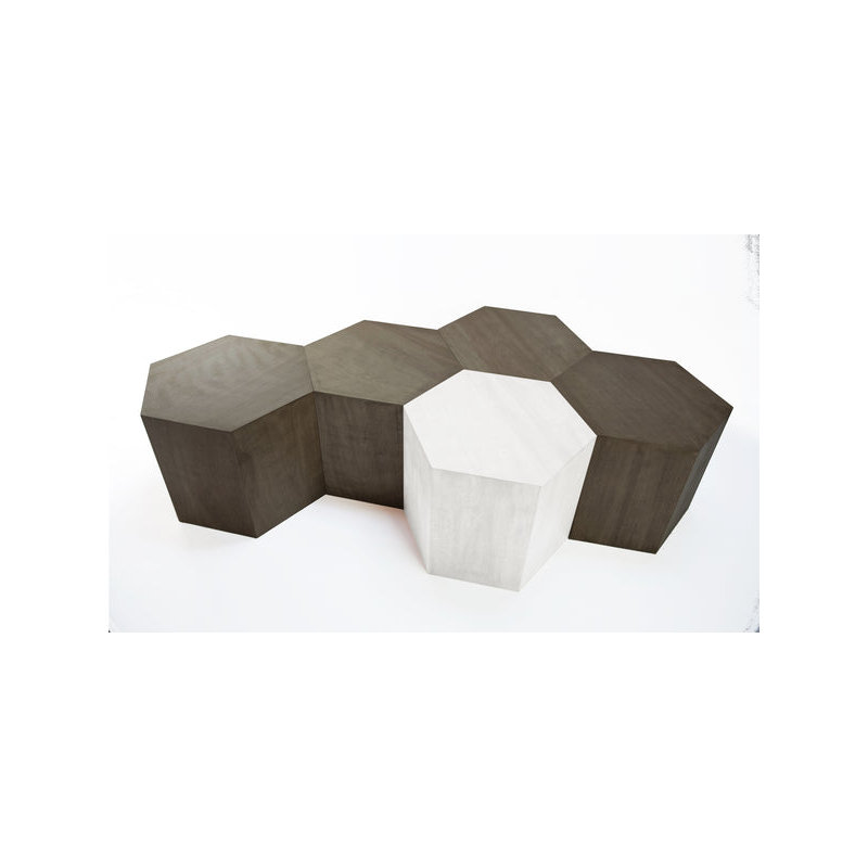 Coffee Table, Matte Black, 16"H x 20"L x 17.3"W