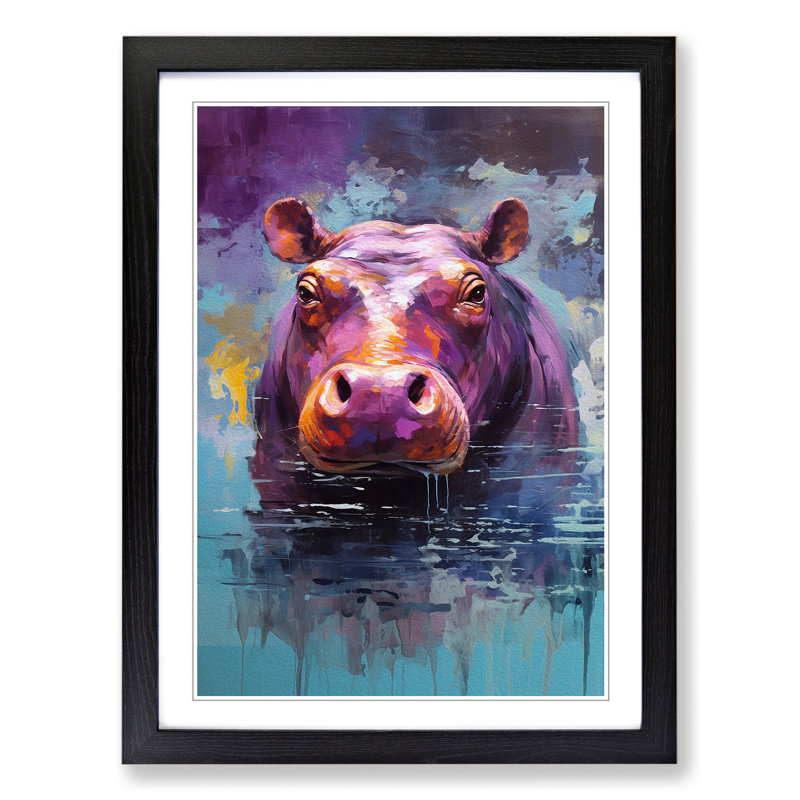 Hippo Abstract No.2 - Framed Print