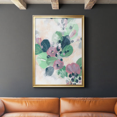 «Tropical Branch Fresco I», reproduction d'art encadrée