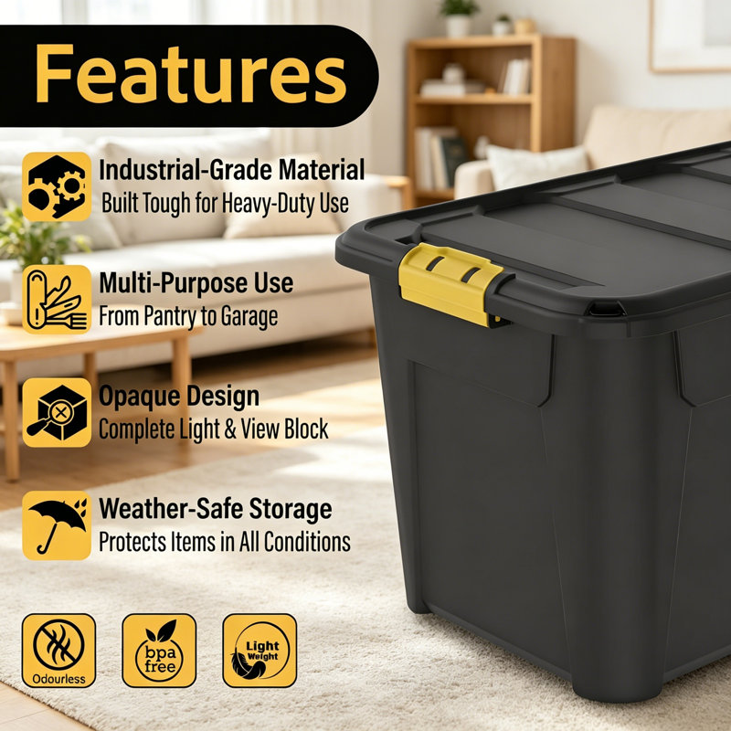 Rebrilliant Plastic Storage Tub & Tote