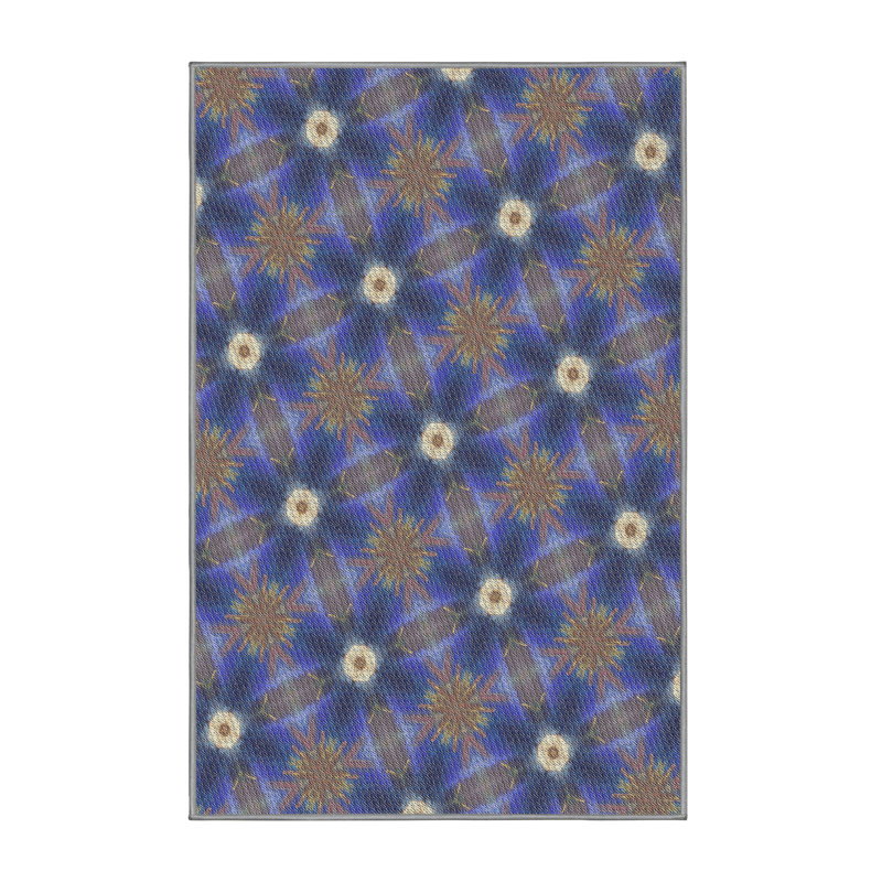 Tapis bleu, Rectangle 5 pi x 7 pi