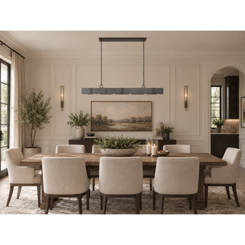 Baldwin Modern 6 Light Linear Chandelier