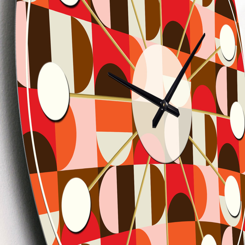 Horloge murale rétro Mid-Century, Petit