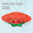 Double-layer Strawberry Cat Litter Trapping Mat