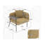 Chaise de loisir rembourrée avec tablette-1909364962