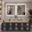 Miroir de salle de bain à DEL rétroéclairé sans cadre certifié Lunara UL-277121852