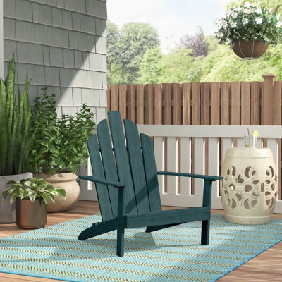 Chaise Adirondack en bois massif Ivania