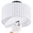 Pelayo Fabric Semi Flush Mount-169173993-169173997