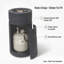 Foyer en béton au propane 26 po avec réservoir caché de 20 lb et pierres de lave-1674051502