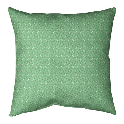 Coussin décoratif intérieur / extérieur à motif de treillis hexagonal Katelyn Elizabeth