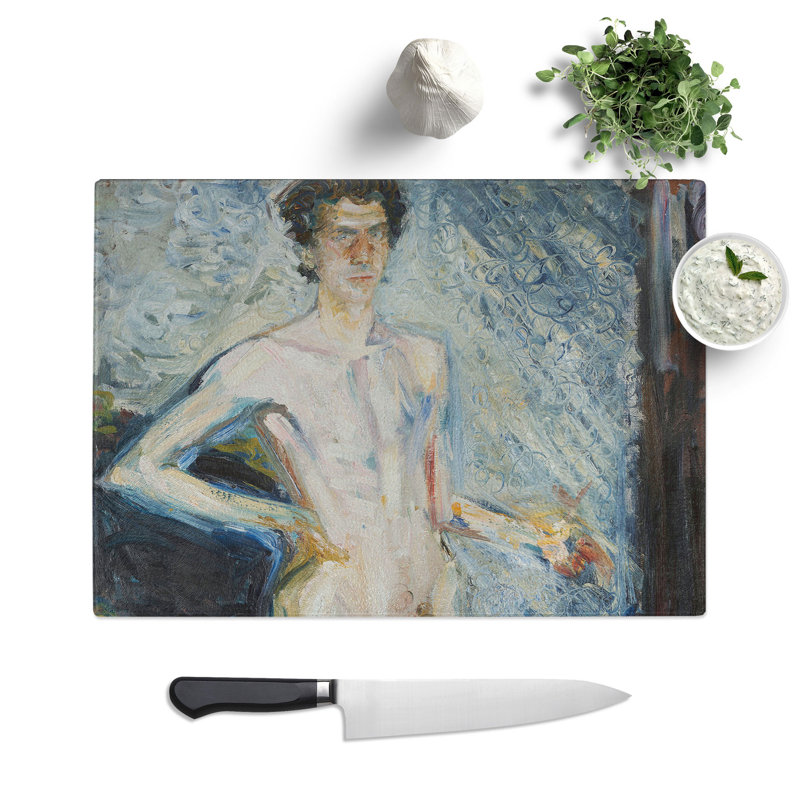 Self-Portrait Vol.2 by Richard Gerstl Chopping Board, 0.4cm H x 28.5cm W x 39cm L