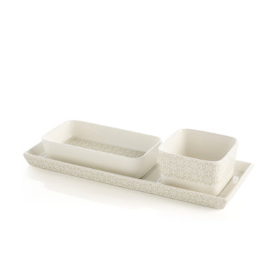 Fleur De Lis Living Sagefield Porcelain China Serving Bowl