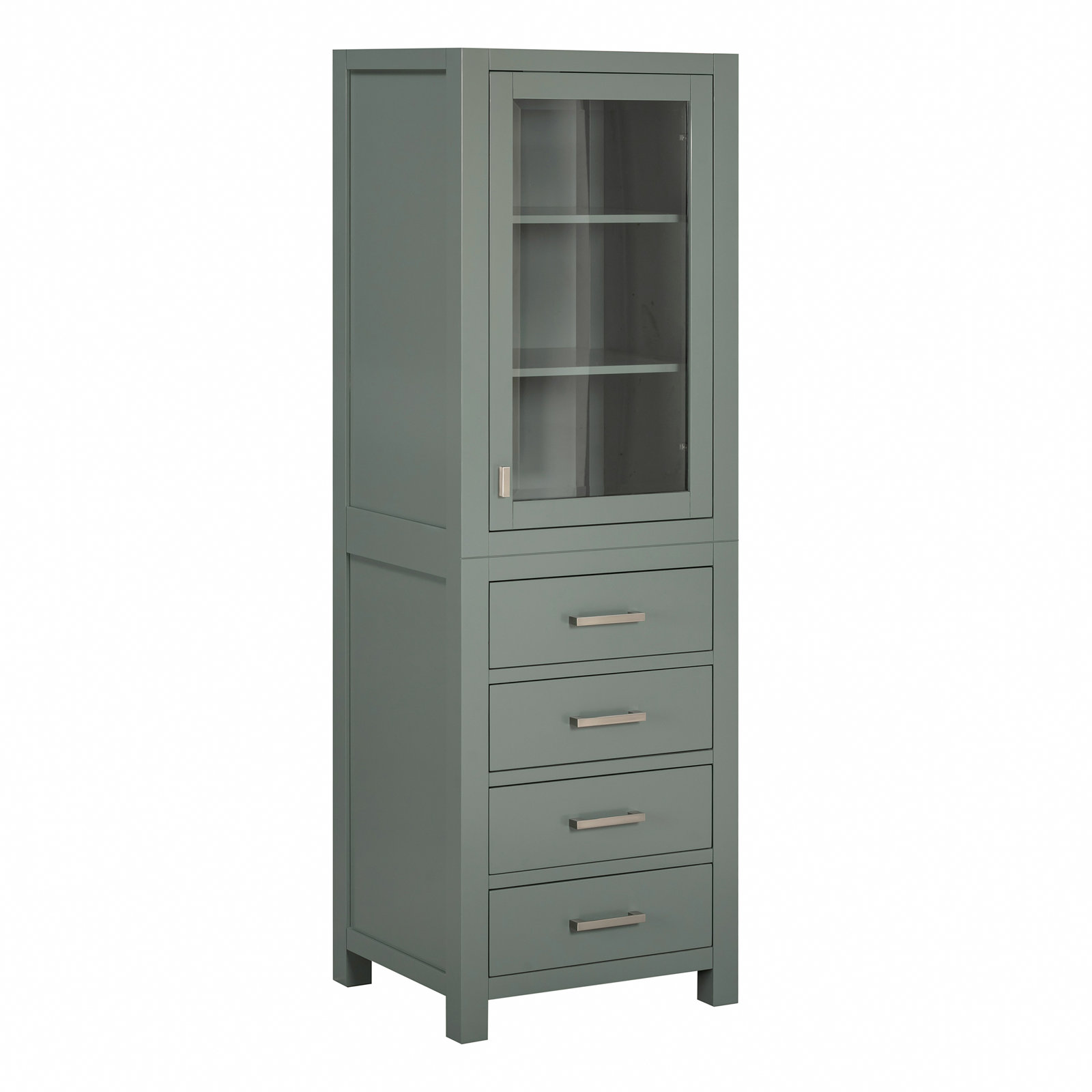 Keira Linen Cabinet, Smoke Green