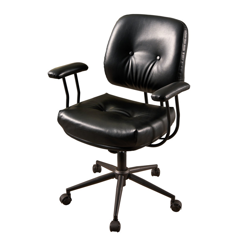 Fauteuil ergonomique pivotant pour bureau à domicile, Noir