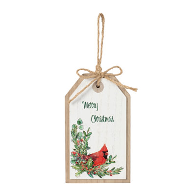 Étiquette de cardinal «Merry Christmas»