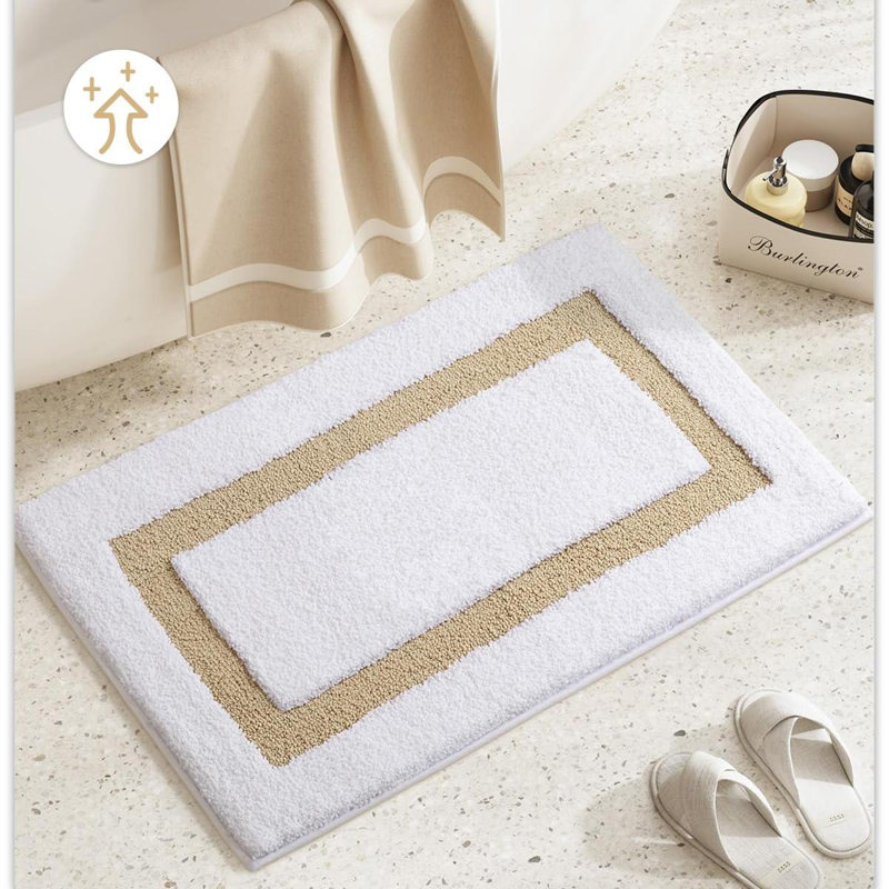 Tapis de bain avec envers antidérapant, 36" L x 24" W, Kaki