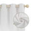Kambi Slub Textured Linen Blended Semi-Sheer Grommet Curtain Pair-94597743-94597748