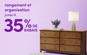 rangement et organisation en solde